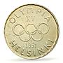 Finland 500 markaa Helsinki Winter Olympic Games KM-35 MS63 PCGS Ag coin 1951