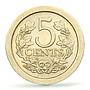 Netherlands 5 cents Queen Wilhelmina Coinage KM-137 MS64 PCGS CuNi coin 1908