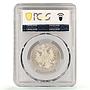Austria 1 florin Franz Joseph I Coinage KM-2219 MS62 PCGS silver coin 1861 A