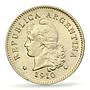 Argentina 10 centavos Regular Coinage Libertad Liberty MS63 PCGS CuNi coin 1910