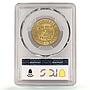 France 2 francs Mercury Commerce Chambers Coinage MS64 PCGS CuAl coin 1924