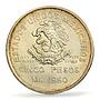 Mexico 5 pesos Southeastern Railroad Opening Train MS62 PCGS silver coin 1950