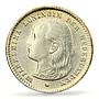 Netherlands 10 cents Regular Coinage Child Wilhelmina MS62 PCGS silver coin 1897