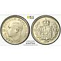 Romania 100 lei King Carol II Coinage KM-54 AU58 PCGS nickel coin 1936