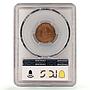 France 2 centimes Republic Coinage Laureate Head KM-827 MS64 PCGS coin 1885