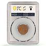 Guatemala 1 centavo Regular Coinage KM-247 MS63 PCGS bronze coin 1929