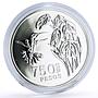 Colombia 750 pesos Conservation Wildlife Hummingbird Fauna silver coin 1978