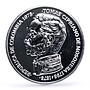 Colombia 750 pesos Conservation Wildlife Hummingbird Fauna silver coin 1978