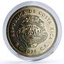 Costa Rica 100 colones Conservation Wildlife Manatee Fauna silver coin 1974