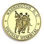 United States Marine Corps Washington DC Vietnam Memorial Gold-Plated Medal