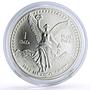 Mexico 1 onza Libertad Angel of Independence silver coin 1992