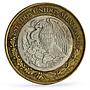 Mexico 50 pesos Revolution Nine Ninos Heroes Politics bimetal coin 1993