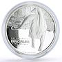 Tuvalu 5 dollars Prehistoric Fauna Seismosaurus Dinosaur proof silver coin 2002