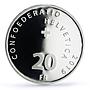 Switzerland 20 francs Knie Circus 100th Anniversary Clown proof silver coin 2019