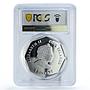 Cook Islands 5 dollars Saint Catherine Cathedral Gilt PR69 PCGS silver coin 2011