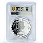 Cook Islands 5 dollars Saint Anthony Antonio Gilt PR67 PCGS silver coin 2010