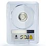 Costa Rica 10 centimos Regular Coinage BCCR KM-185.2 PR69 PCGS CuNi coin 1976
