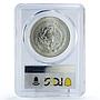 Mexico 1 onza Libertad Angel of Independence MS64 PCGS silver coin 1988