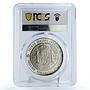 Mexico Numismatic Society Carlos III 8 Reales SP68 PCGS silver medal 1973