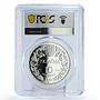 Ukraine 10 hryvnias Conservation Wildlife Lynx Fauna PR70 PCGS silver coin 2001