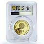 Vietnam 20 dong Ho Chi Minh Centennial Politics PR64 PCGS brass coin 1989