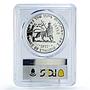 Ethiopia 5 dollars Emperor King Menelik II POlitics PR69 PCGS silver coin 1972