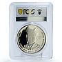 Malaysia 25 ringgit National Bank Sultan Akhmad Billa PR70 PCGS silver coin 1984