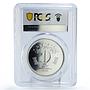 Pakistan 100 rupees Conservation Tragopan Pheasant Bird MS69 PCGS Ag coin 1976
