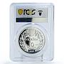 Ukraine 10 hryvnias Conservation Eagle Bird Fauna PR70 PCGS silver coin 1999