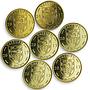 Vaitupu 7 dollars set of 7 coins Wonders of the Ancient World 2017
