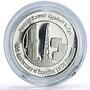 Kuwait 5 dinars Oil Shipment Exporting 50th Anniversary proof silver coin 1996