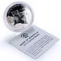 Mongolia 500 togrog Conservation Wildlife Leopards Fauna proof silver coin 2008