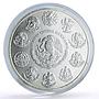 Mexico 5 pesos Conservation Wildlife Aguila Eagle Bird Fauna silver coin 2000
