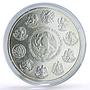 Mexico 5 pesos Conservation Wildlife Aguila Eagle Bird Fauna silver coin 2001