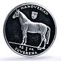 Bosnia and Herzegovina 1 suverena Hanoverian Horse Fauna silver coin 1996