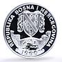 Bosnia and Herzegovina 1 suverena Hanoverian Horse Fauna silver coin 1996