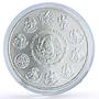 Mexico 5 pesos Conservation Wildlife Crocodile Fauna silver coin 2000