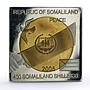 Somaliland 400 shillings Yasser Arafat Death Politics proof bimetal coin 2005