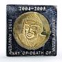 Somaliland 400 shillings Yasser Arafat Death Politics proof bimetal coin 2005