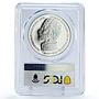 Colombia 500 pesos Conservation Crocodile Fauna PR67 PCGS silver coin 1978