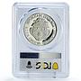 Costa Rica 5000 colones Colon Columbus Centennial PR67 PCGS silver coin 1997