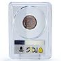Costa Rica 2 colones Central Bank 20th Anniversary PR66 PCGS silver coin 1970