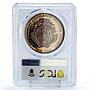 Costa Rica 10 colones Central American Unification Attemp PR64 PCGS Ag coin 1970
