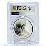 Ethiopia 50 birr Revolution WPE Founding Lion PR67 PCGS silver coin 1984