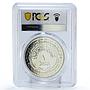Iraq 1 dinar Hijra Hegira Kaaba Mosque Minaret Islam PR64 PCGS silver coin 1980