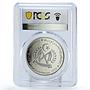 Saharawi 1000 pesetas Albert Einstein Relativity Theory PR69 PCGS CuNi coin 1997