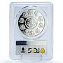 Mexico 1 onza Libertad Angel of Independence PR65 PCGS silver coin 2001