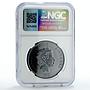 Niue 2 dollars Conservation Desert Life Turtle Fauna MS69 NGC silver coin 2020