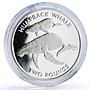 Sandwich Islands 2 pounds x 4 Set Albatross Penguin Seal Whale silver coins 2006