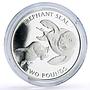 Sandwich Islands 2 pounds x 4 Set Albatross Penguin Seal Whale silver coins 2006
